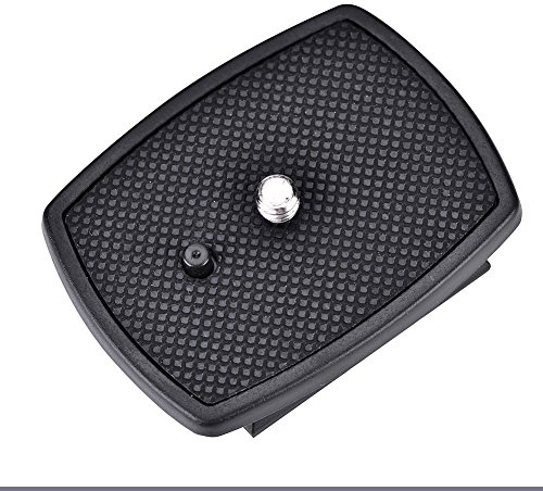 Madezz Quick Release Plate, Compatible with Velbon CX-444, CX-888, CX-460 & More, Black, Tripod Mount for DSLR SLR Digital Camera