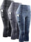 Neleus Damen Yoga Capris Bauchkontrolle Hohe Taille Workout Pants - Schwarz - Groß