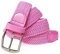 Gloop Unisex Gürtel Stretch, Leder für Damen und Herren 18730, 18730a16 Rosa.,