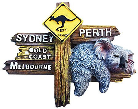 3D-Straßenschilder-Stil, Australien-Kühlschrankmagnet, Reise-Souvenir, Geschenk, Zuhause, Küche, Kühlschrank, Dekoration, Magnetaufkleber, Bastel-Kollektion