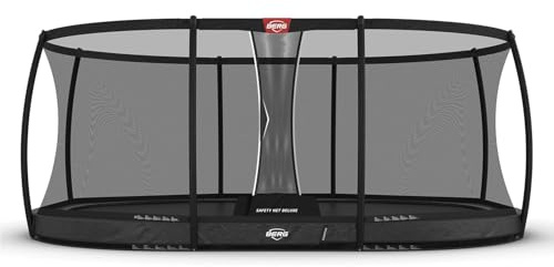 BERG Grand Champion InGround 350 oval Trampolin 350x250 cm Grau mit