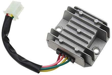 The Lord of The Tools Régulateur de Tension Universel à 4 Fils et 4 Broches 12 V pour Motos Tout-Terrain, VTT, cyclomoteur, Buggy et Moto Tout-Terrain CG125 150 200 250 CC