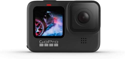 GoPro HERO9 Black - wasserdichte Action-Kamera mit Front-LCD und Touch-Rückbildschirmen, 5K Ultra HD Video, 20MP Fotos, 1080p Live-Streaming, Webcam, Stabilisierung (Generalüberholt)