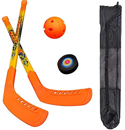 SOWOFA Children's Face-to-Face Large Hockey Toy - Sports Game for 3-5 Years Old, Ice & Lawn Hockey Two-in-One, Free Black Storage Bag
