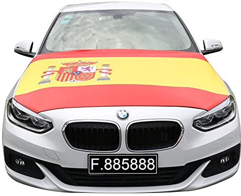 Sonia Originelli Motorhauben Fahne Autoflagge Überzieher Fanartikel WM EM Farbe: Spanien