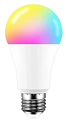 BENEXMART Tuya Bluetooth Smart LED Glühbirne E27 RGBW Dimmbare Lampe Bunte Wechselarbeit mit Smart Life APP Timer (10W)