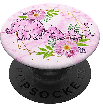 3 kiddos - Elephant Phone Grip Holder Gift PopSockets Swappable PopGrip
