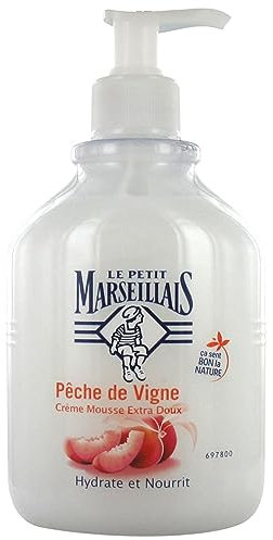 Le Petit Marseillais Crème Mousse Extra Doux Pêche de Vigne 500 ml