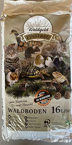 HORSEDREAM Waldgold | Waldboden-Einstreu | geruchsneutral | kostensparend | allergikerfreundlich (16 l)