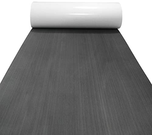 KXKZREN Boat Flooring EVA Foam Decking Sheet Non-Slip Marine Boat Deck Carpet Self-Adhesive Comfort Floor Mats for Boat Motorboat RV Yacht Kayak Golf Cart Indoor, 240x112/90CM