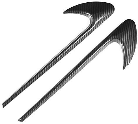 Carbon-Style Kotflügel-Aufkleber für CES CLS W205 W213 W222 C257 C43 C63 E43 E63, ABS, Schwarz Amg-Abzeichen, Seitenteile, Auto-Kotflügelverkleidung, Auto-Kotflügel-Aufkleber