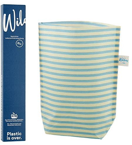 Wildwax Bio-Bienenwachstuch Beutel S Aqua