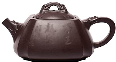 Original Mine Old Purple Mud Purple Clay Pot Purement fait à la main Longquan Square Quartet Angle Stone Louche Teapot