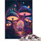 Lustige Puzzles, psychedelische Pilze, 1000 Teile, Premium-Recyclingbrett für Erwachsene und Kinder, einzigartige Geburtstags, 1000 Teile (26 x 38 cm)