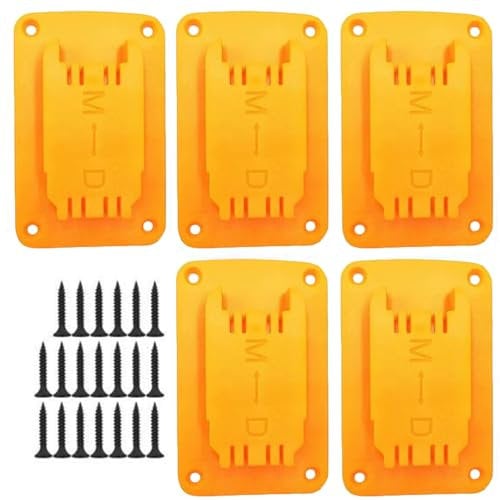 Base de support pour outils électriques avec vis, support mural pour outils de perceuse électrique, supports de batterie pour Dewalt 12 V 20 V et Milwaukee M18 18 V pour camionnette, étagère, boîte à