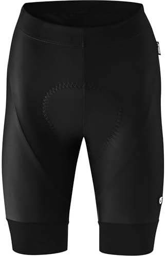 Gonso SQlab GO W, Damen Fahrradhose, Tights mit ergonomischem SQlab Sitzpolster, Innovative Schnittführung ohne Seitennaht, Enganliegende Passform