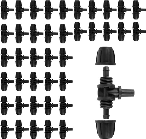 CINEMON Kit d'arrosage automatique, outils de jardin, raccord de tuyau pour lit de fleurs, plantes de terrasse, serre, joint pour tuyau de 1/4 (40 pièces)