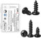 FandWay M3x8mm Vis Autotaraudeuses à Tête Ronde,100 Pièces Vis à Bois Phillips Tête Bombée Acier Inox A2 V2A Dacromet Noir,Autoforeuse Entièrement Fileté pour Tôle Meubles,Bois Devoirs.
