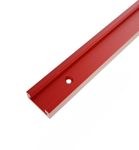 Typ 30 Aluminium Rot T-Schiene T-Nut Gehrungslehre Schlitten Schlitz T-Schienen Stopper for DIY Holzbearbeitung Router Sägetisch(1PC 60cm 30R-T Track)