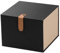 DOITOOL Caja taza de almacenamiento storage box box set de te tea set packing kit de te contenedores de almacenamiento de porcelana Soporte de almacenamiento tela Black