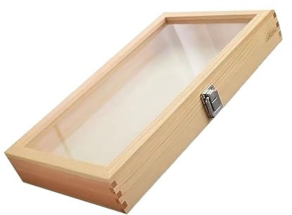 Schmetterlings Präsentationsbox mit Acryldeckel, Vitrine | Staubdicht, Transparentes Sichtfenster, für Sammelproben und Dekorative Präsentation