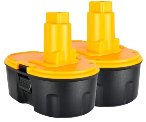 Litanki 2PCS 6000mAh DC9096 Replacement Battery Compatible with Dewalt 18V Power Tools and Chargers DE9098, DE9503, DE9039, DE9095, DE9096, DW9096, DW9095, DW9098, DC725