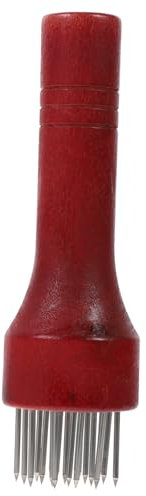 Warmhm Pork Needle Meat Tenderizer Needle Meat Tenderizer Tool Pricker Meat Needle Tenderizer Meat Mallet Tool Meat Tenderizer Beef Tenderizing Needles Meat Rolling Hammer Wooden