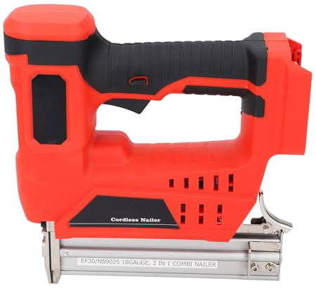 Gearwell Brad Nailer, Cordless 2 in 1 Battery Powered Nail Gun with Storage Box for Woodworking and DIY Carpentry, Electric Brad Nailing Tool for Trim Furniture Repair