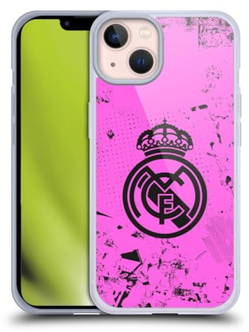 Head Case Designs sous Licence Officielle Real Madrid CF Rose Urbain Coque en Gel [Protection de Qualité Militaire] Compatible avec Apple iPhone 13 Et Compatible avec MagSafe