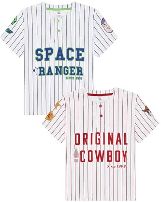 Boys Girls Toy Story Woody Buzz Lightyear 2 Pack Baseball Style Kids T-Shirts Childrens Multipack Tshirt
