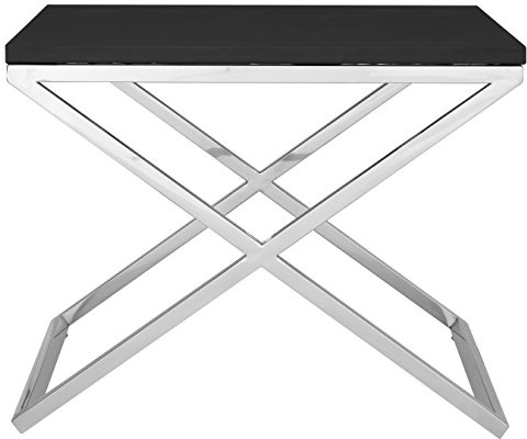 Premier Housewares Tribute End Table, Metal, Black