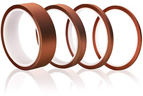 ELEGOO 4x Klebeband 3D Drucker Hitzebeständiges Tape Polyimid Elektronik Isolierband 33M Bandlänge