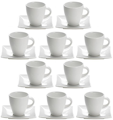 10er SET Teetasse mit Untertasse 170 ml/Maxwell & Williams/White Basics/EAST MEETS WEST/Tasse/Kaffeetasse
