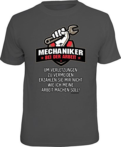 RAHMENLOS Original T-Shirt für den genervten Mechaniker: Um Verletzungen zu vermeiden… XXL, Nr.6219