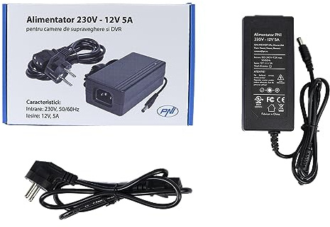 Netzteil 230V - 12V 5A für Überwachungskameras und DVR/NVR Überwachungssysteme