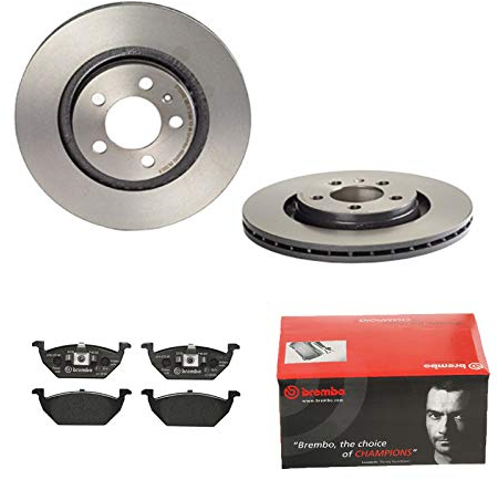 BREMBO Bremsscheiben COATED + Beläge vorne passend für A3 8L1 VW Golf 4 1J1