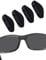 BlazerBuck Ersatz-Nasenpolster für Oakley Fives Squared Sonnenbrille, Schwarz + Schwarz