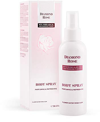Parfuming body spray with white Rose oil - Fresh and delicate floral scent - Rose fragrance mist - 150 ml