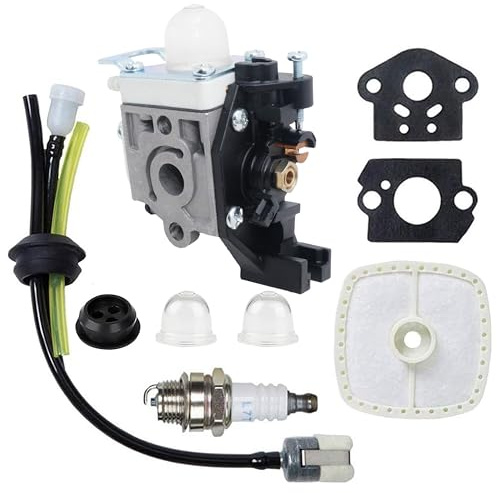 Hippotech GT225 Carburatore per ECHO GT-225 GT225i GT225L PAS225 PE225 PPF225 Decespugliatore con Bulbi di Preriscaldamento, Guarnizioni di Montaggio e Filtro dell'Aria