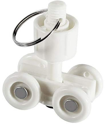 Rollwagen Kunststoff für 25mm Profil Ideal für Schweißvorhänge, Präsentationswände,Kinovorhang uvm. (Kunststoff C-Profil 25mm)