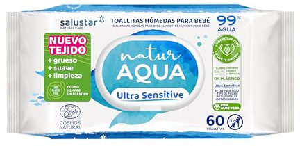 Natur Aqua Baby Wipes, 60 Stück