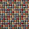 Kt KILOtela - Polsterstoff, Möbelstoff, Jacquard Gobelin, Dekostoff, Modische Accessoires, Tischdecke, Vorhang, oder Dekoartikel, Meterware ab 50 cm, Hahnentritt, Mehrfarbig