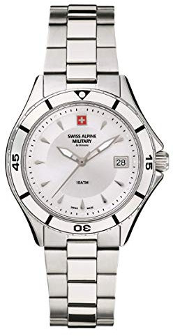 Swiss Alpine Military Damen Uhr Analog Quarz 7740.1138SAM Edelstahl
