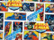 Justice League Kinderstoff – Defenders of Earth – Superman Batman Green Lantern Flash 100% Baumwolle 147 cm breit – Bastelstoff Meterware (89971MSA)