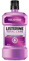 Listerine Cuidado Total (1x500 ml), enjuague bucal con alcohol, colutorio encías con 10 beneficios en 1, elixir bucal con 12 h de protección, para unos dientes blancos