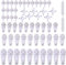 62 Pack Picture Hooks for Hard Wall, Non-Trace Picture Hanging Kit for Picture Photo Frame Hanging, Hardwall Hanger Hook White Picture Hanger Set