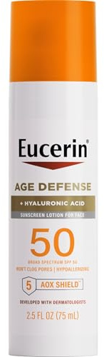 Eucerin Sun Age Defense Face Sunscreen Lotion SPF 50, 2.5 FL OZ