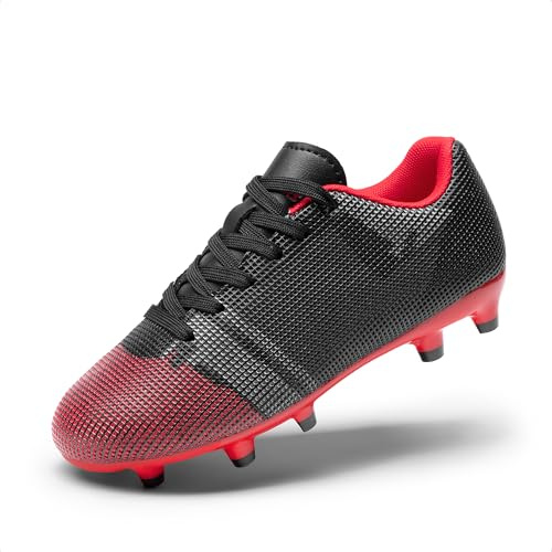 DREAM PAIRS Boys Girls Soccer Cleats Youth Firm Groud Athletic Outdoor Trainning Football Shoes for Little/Big Kid