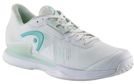 HEAD Women's Sprint Pro 3.5 Women Tennisschuh, White/Aqua, 39