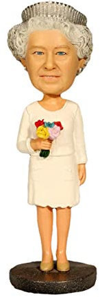 HINAA Figur Britische Königin Elizabeth Puppe The Queen Platinum Jubiläum Souvenir Ornament Auto Desktop Büro Fensterbank Dekorationen